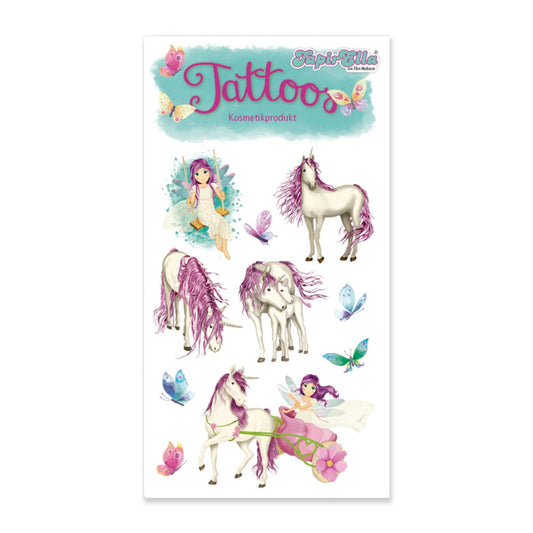 Tattoos Einhorn mit Elfe