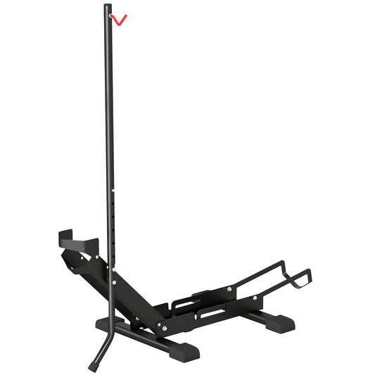 SPORTNOW Fahrradständer für Fahrräder Stahl Fahrradhalter mit 80 mm Reifenbreiten freistehender Bodenparker Mehrfachständer Abstellständer Radständer für Boden 75 x 41 x 81H cm Schwarz   Aosom