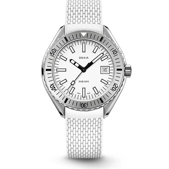 Uhr von Doxa SUB200 Whitepearl 796.15.011.23
