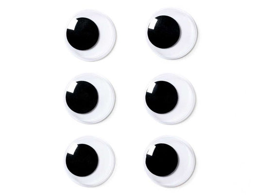 Folia Wackelaugen »Basic«, Größe M, selbstklebend, 6 Stück