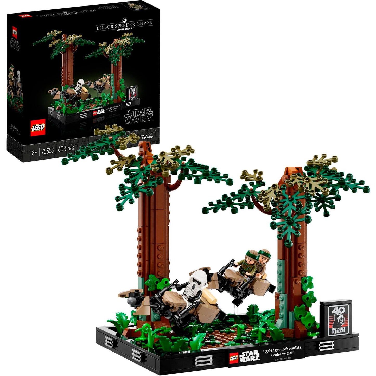 LEGO® Star Wars 75353 Verfolgungsjagd auf Endor™ - Diorama