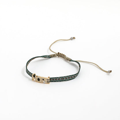 Woven Charm Bracelet