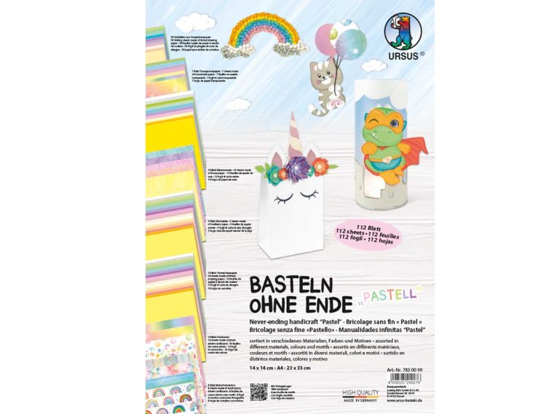 URSUS Bastelpaket »Basteln ohne Ende«, pastell