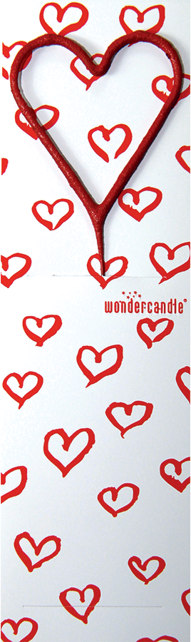 Mini Wunderkerze Herz rot