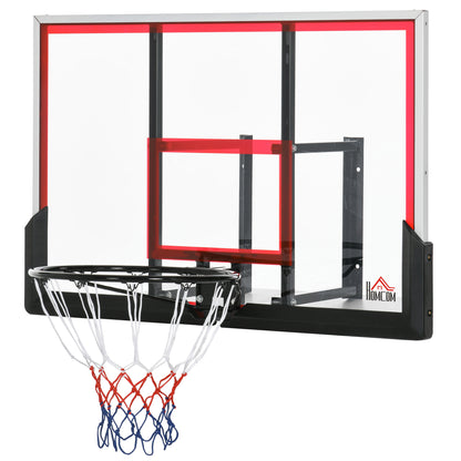 HOMCOM Wandmontierter Basketballkorb mit speziellem Korb - 102 x 76 x 110 cm - Innen- und Außenbereich   Aosom