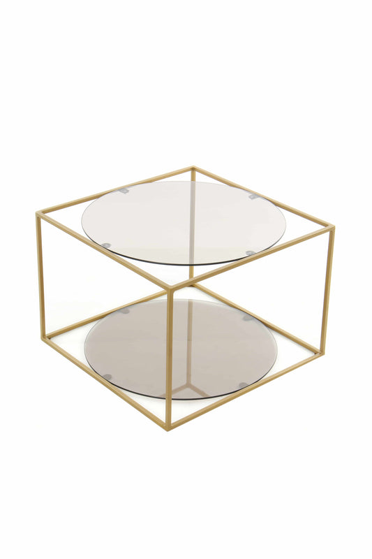 Beistelltisch Cody 110 Grau / Gold