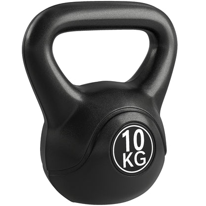 HOMCOM Kettlebell Kugelhantel 10 kg Gewicht-Hantel mit Sand befüllt für Anfänger Zuhause Krafttraining   Aosom
