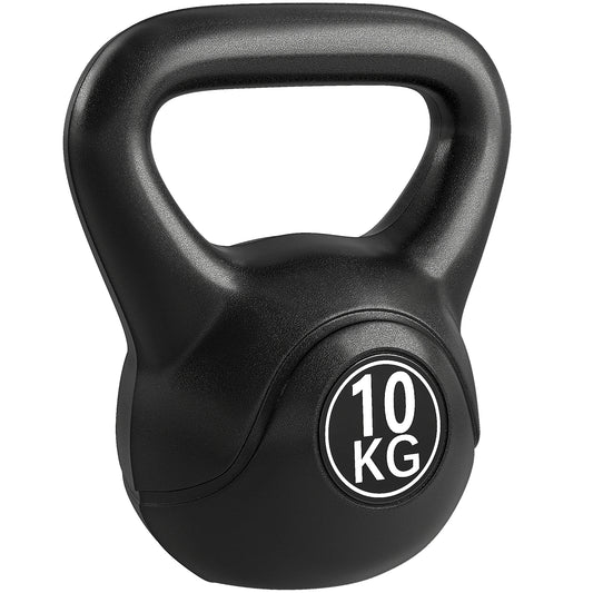 HOMCOM Kettlebell Kugelhantel 10 kg Gewicht-Hantel mit Sand befüllt für Anfänger Zuhause Krafttraining   Aosom