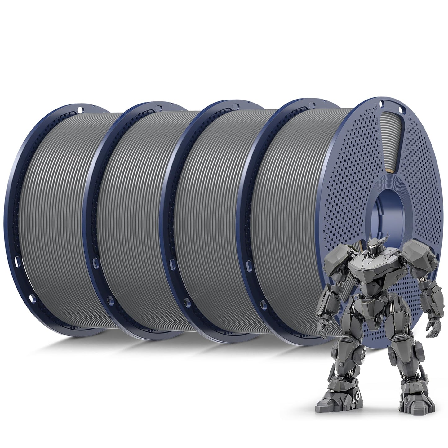 SUNLU PLA Filament 1.75mm, 3D Drucker Filament PLA Schwarz, Maßgenauigkeit +/- 0,02mm 1KG Spule