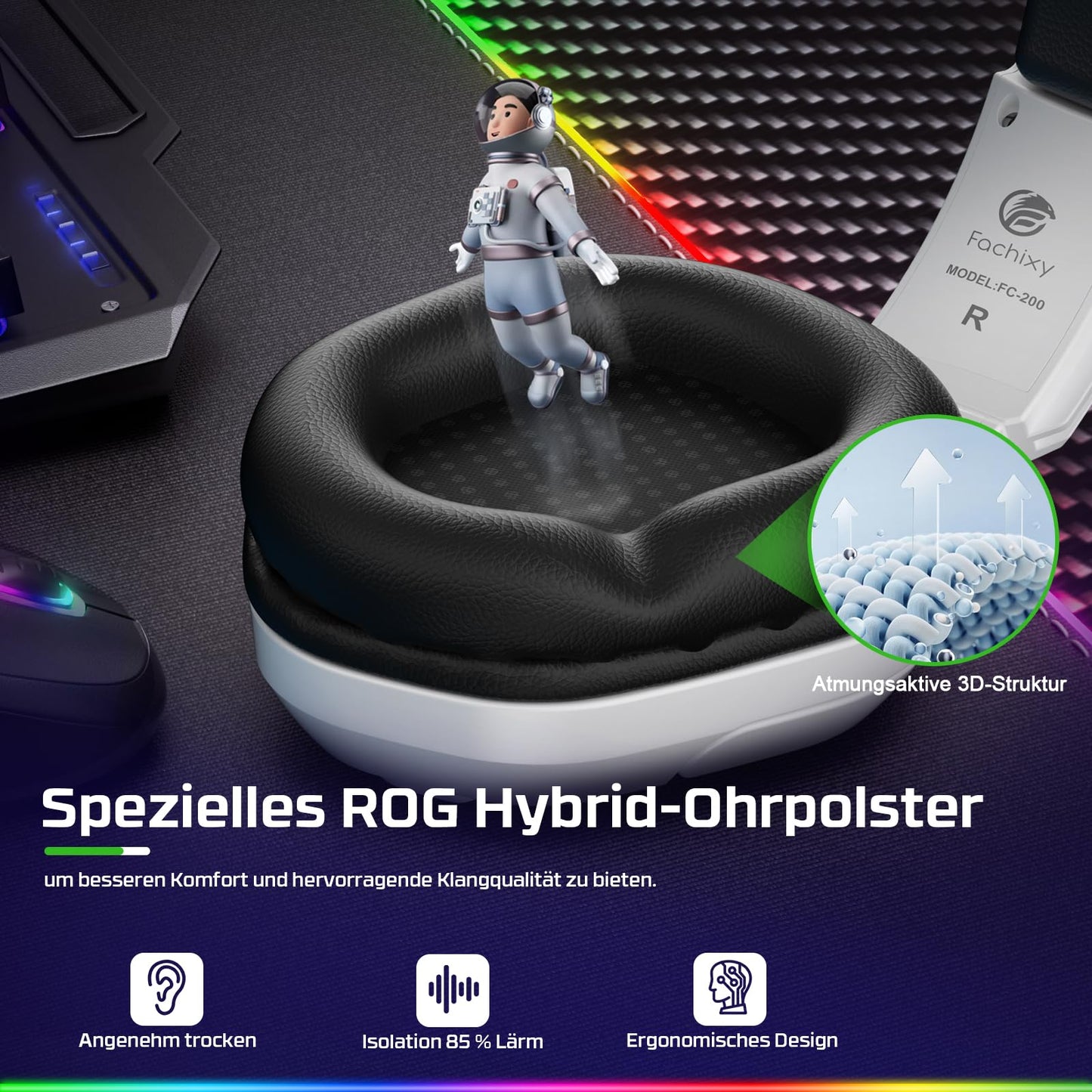 Fachixy FC200 Gaming Headset - PS5 PS4 PC Xbox One Nintendo Switch