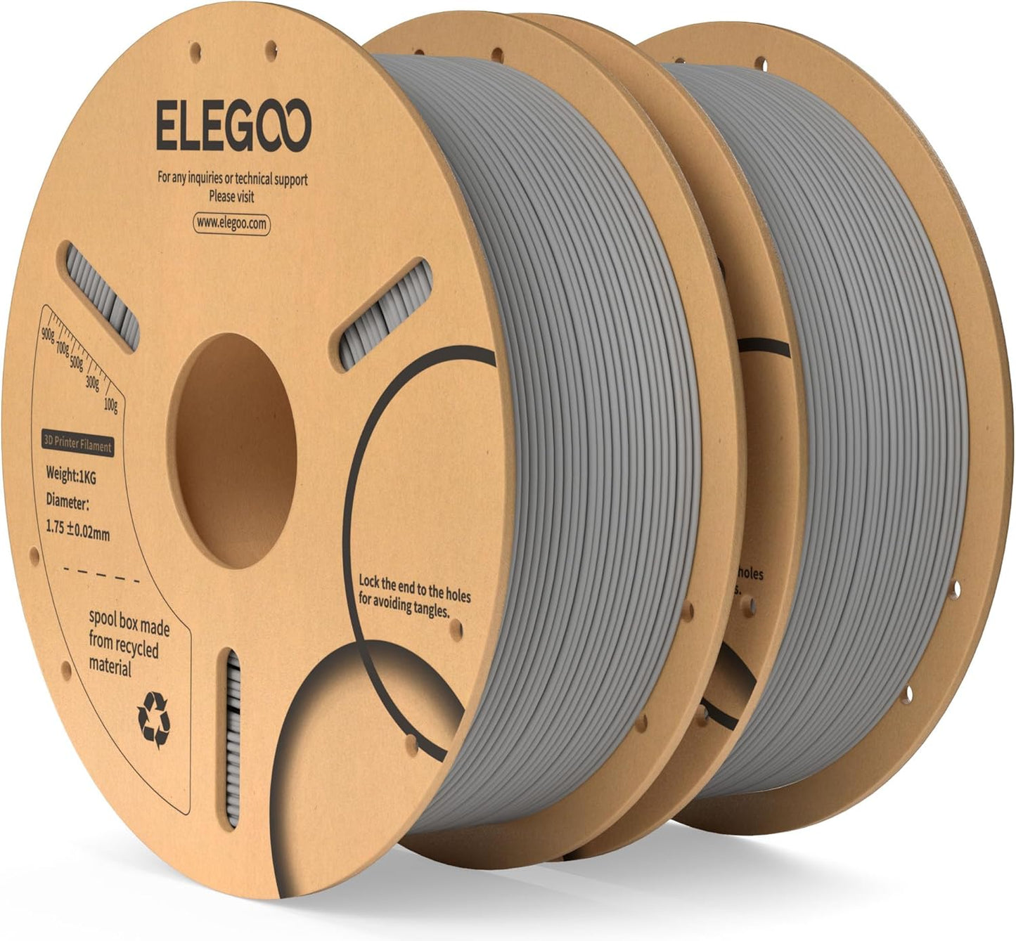 ELEGOO PLA Filament 1.75mm Schwarz 1KG