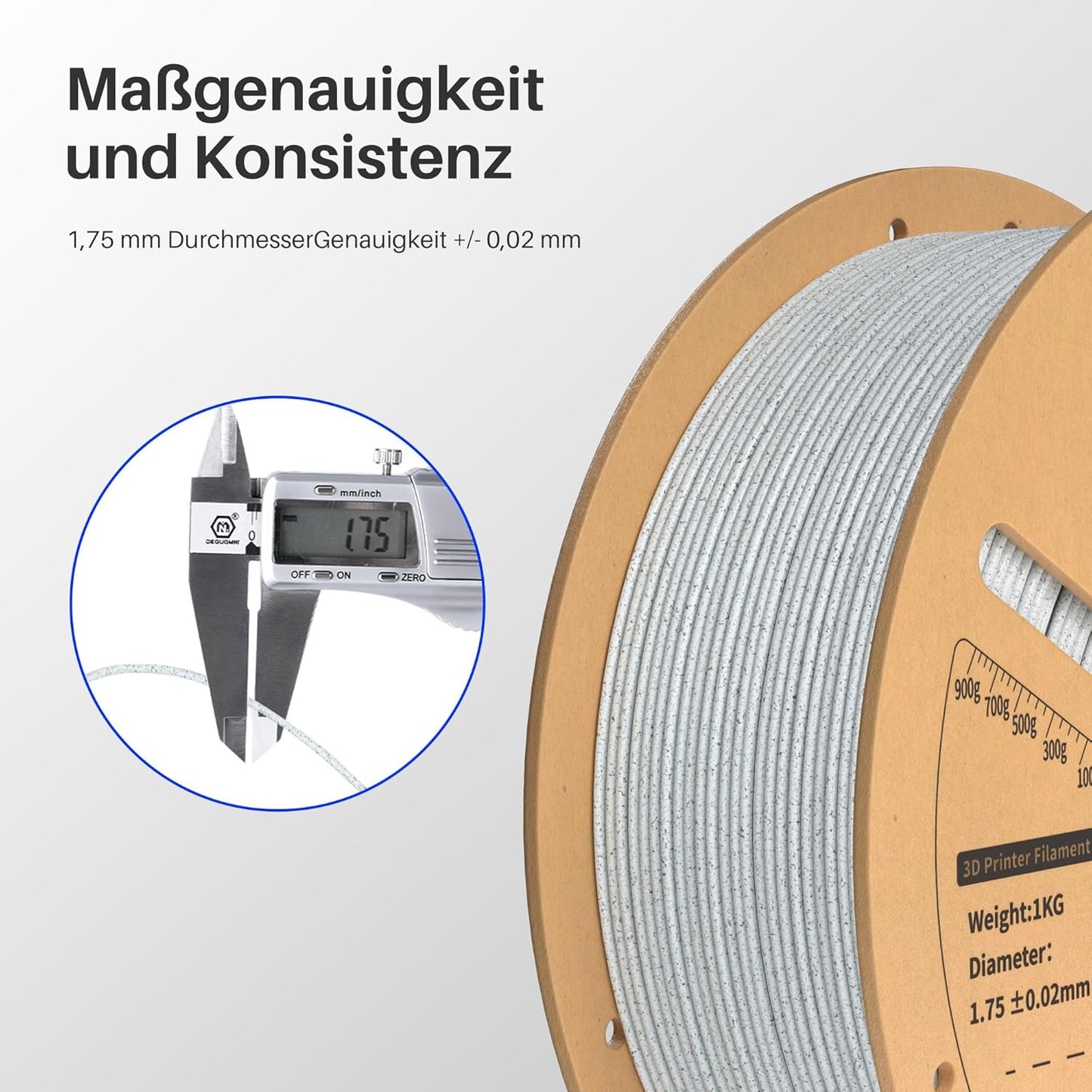ELEGOO PLA Filament 1.75mm Schwarz 1KG