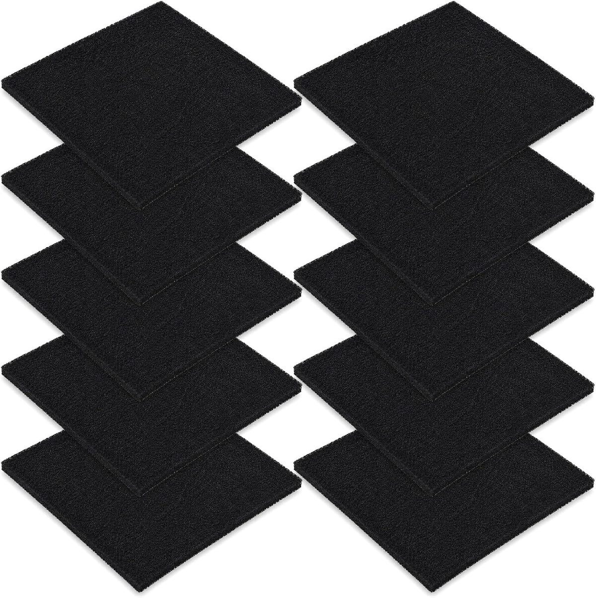 10 Stück Aktivkohlefilter Matte Zuschneidbar 13x13 cm für Lötdampfabsaugung