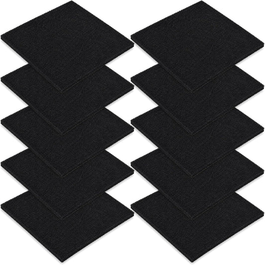10 Stück Aktivkohlefilter Matte Zuschneidbar 13x13 cm für Lötdampfabsaugung