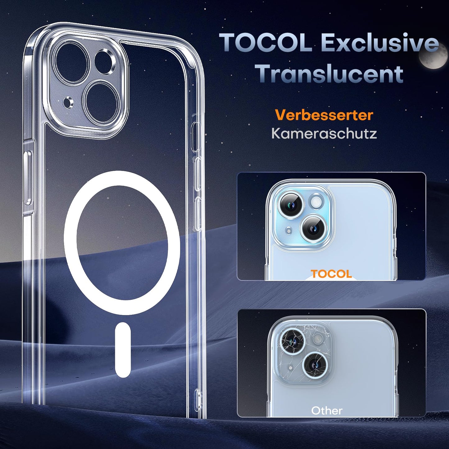 TOCOL 3 in 1 Case für Apple iPhone