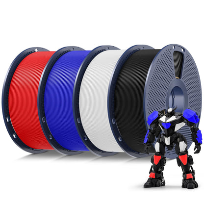 SUNLU PLA Filament 1.75mm, 3D Drucker Filament PLA Schwarz, Maßgenauigkeit +/- 0,02mm 1KG Spule