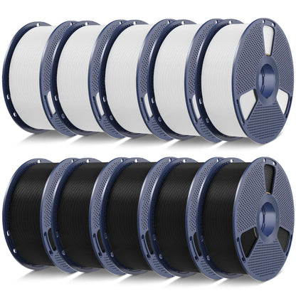 SUNLU PLA Filament 1.75mm, 3D Drucker Filament PLA Schwarz, Maßgenauigkeit +/- 0,02mm 1KG Spule