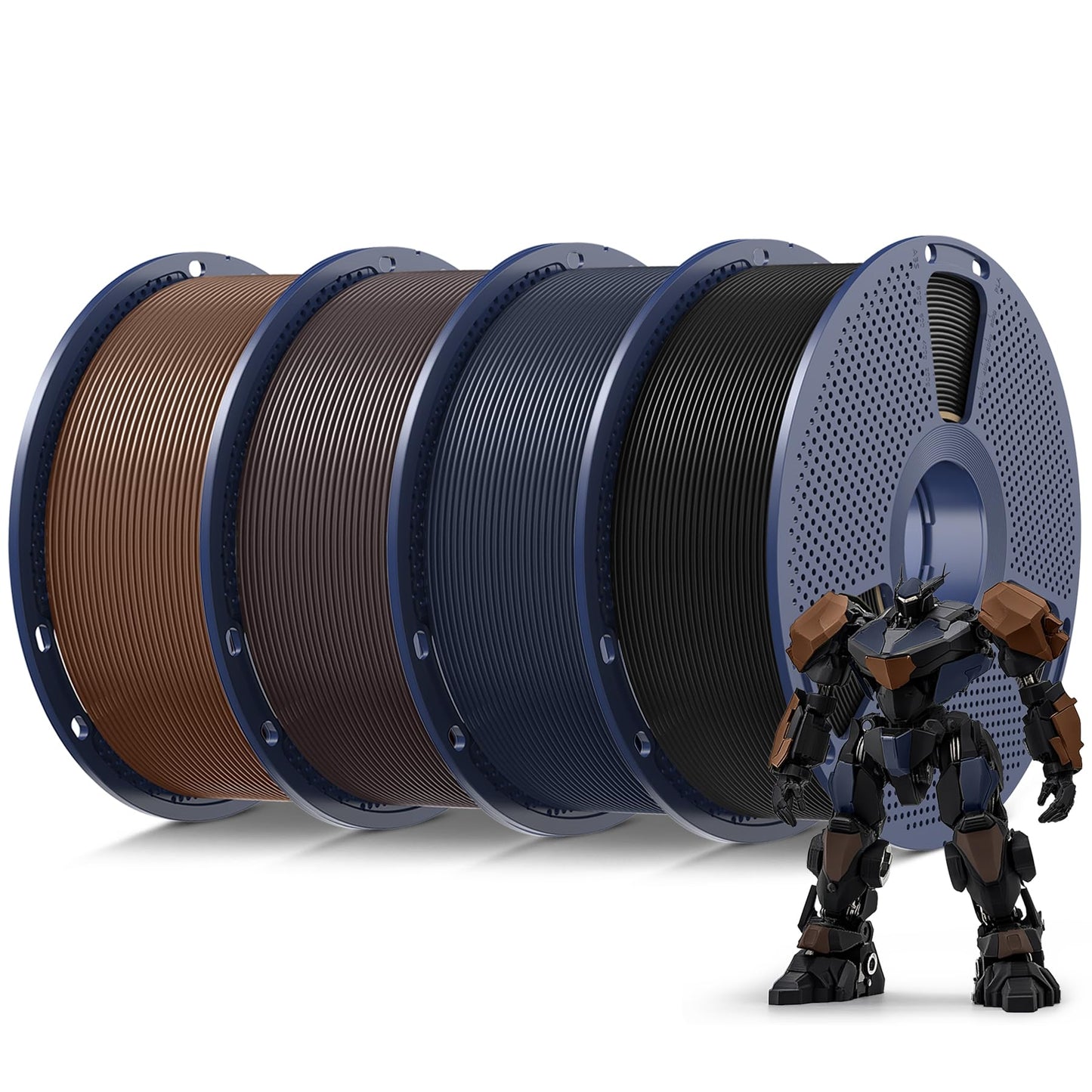 SUNLU PLA Filament 1.75mm, 3D Drucker Filament PLA Schwarz, Maßgenauigkeit +/- 0,02mm 1KG Spule