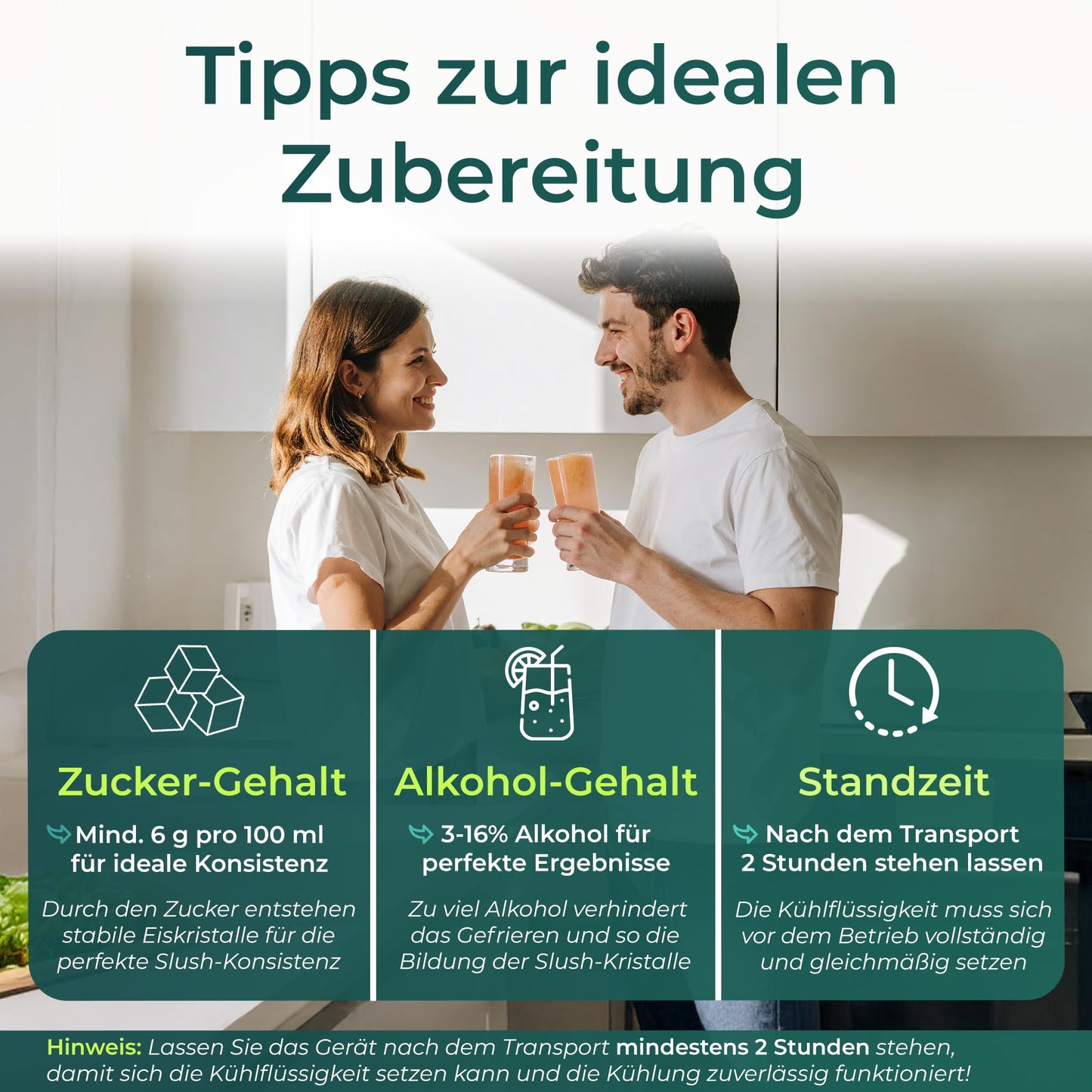 KLAMER Slush Maschine, mit 5 Programmen