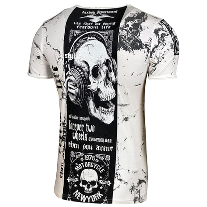 Rundhals Vintage T-Shirt - Men Slim Fit Design