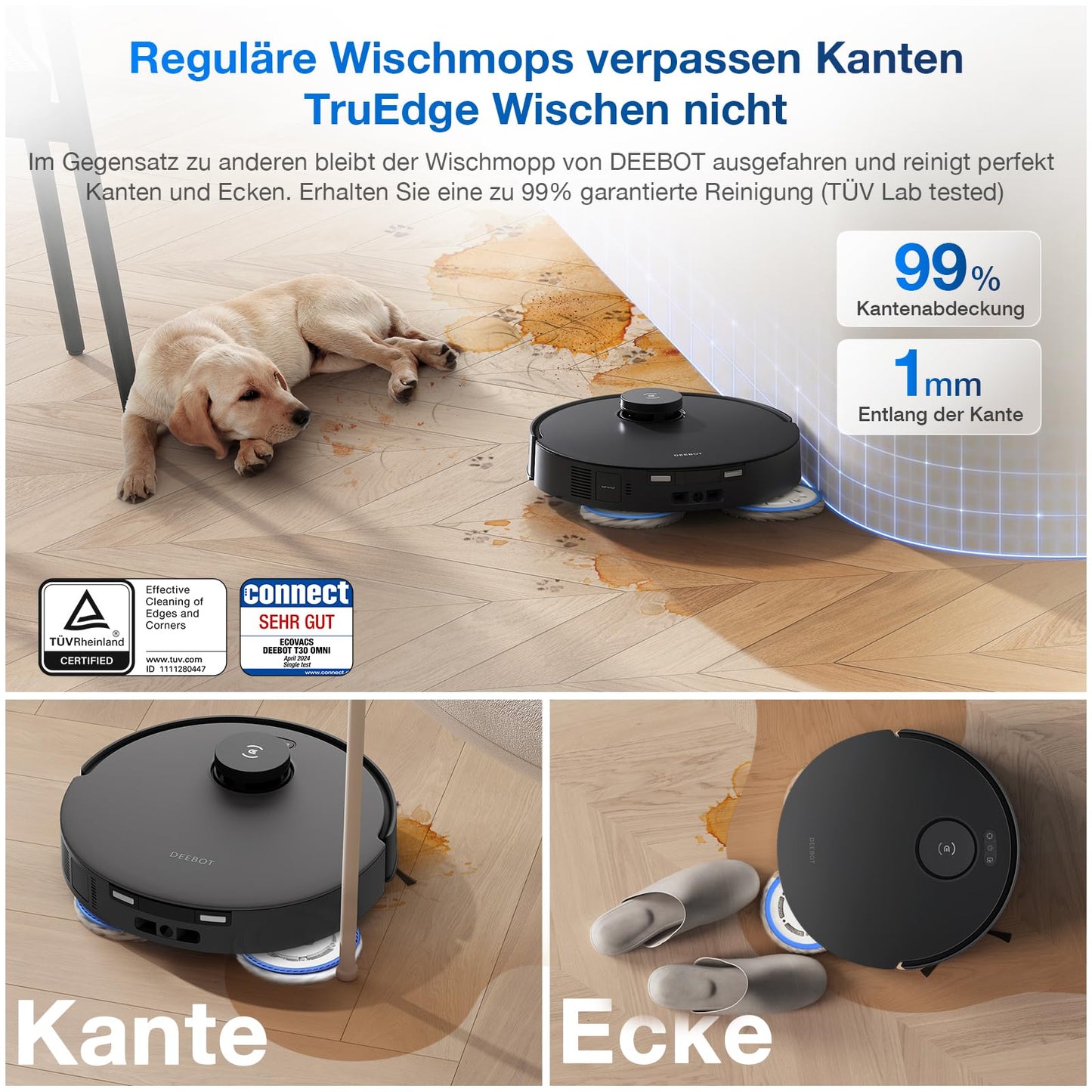 ECOVACS DEEBOT T30 Omni Saug- & Wisch Roboter