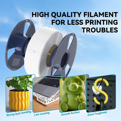 SUNLU PLA Filament 1.75mm, 3D Drucker Filament PLA Schwarz, Maßgenauigkeit +/- 0,02mm 1KG Spule