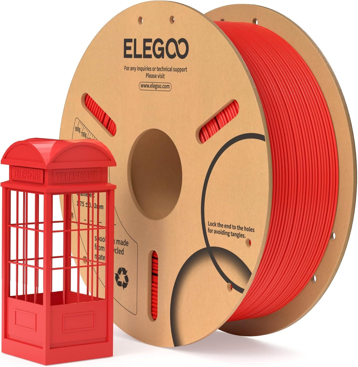 ELEGOO PLA Filament 1.75mm Schwarz 1KG