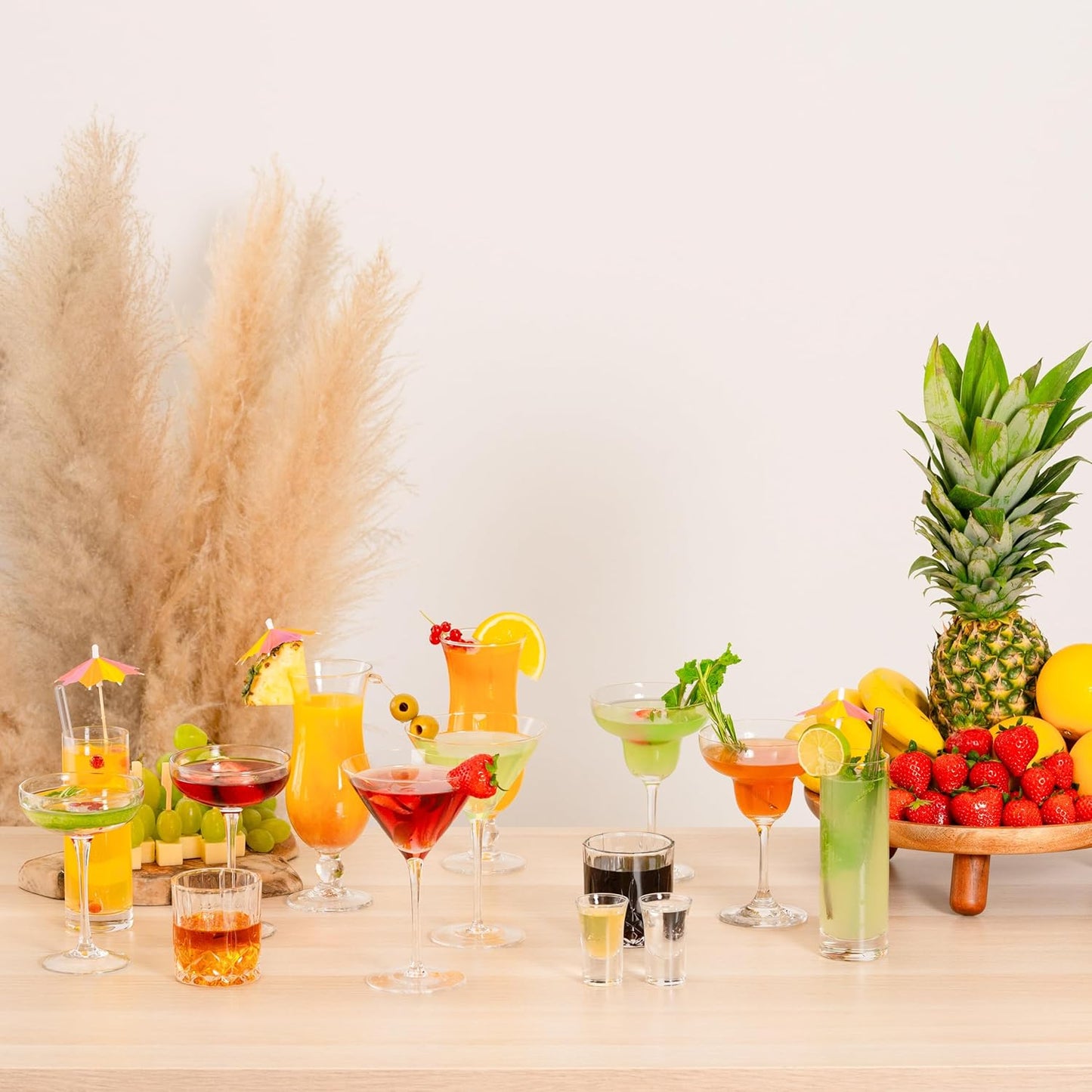 Mixit Cards Cocktail Gläser Set 14-teilig - Ideal für Zuhause & Gastro