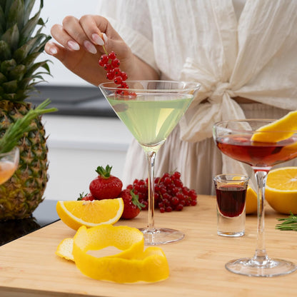 Mixit Cards Cocktail Gläser Set 14-teilig - Ideal für Zuhause & Gastro