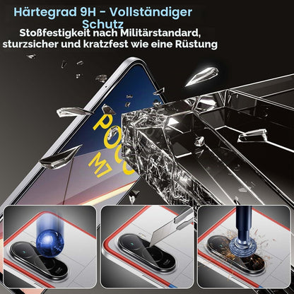 QULLOO Schutzfolie - Pro Panzerglas, 2 Stück mit Autoinstallation