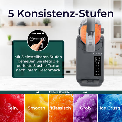 KLAMER Slush Maschine, mit 5 Programmen