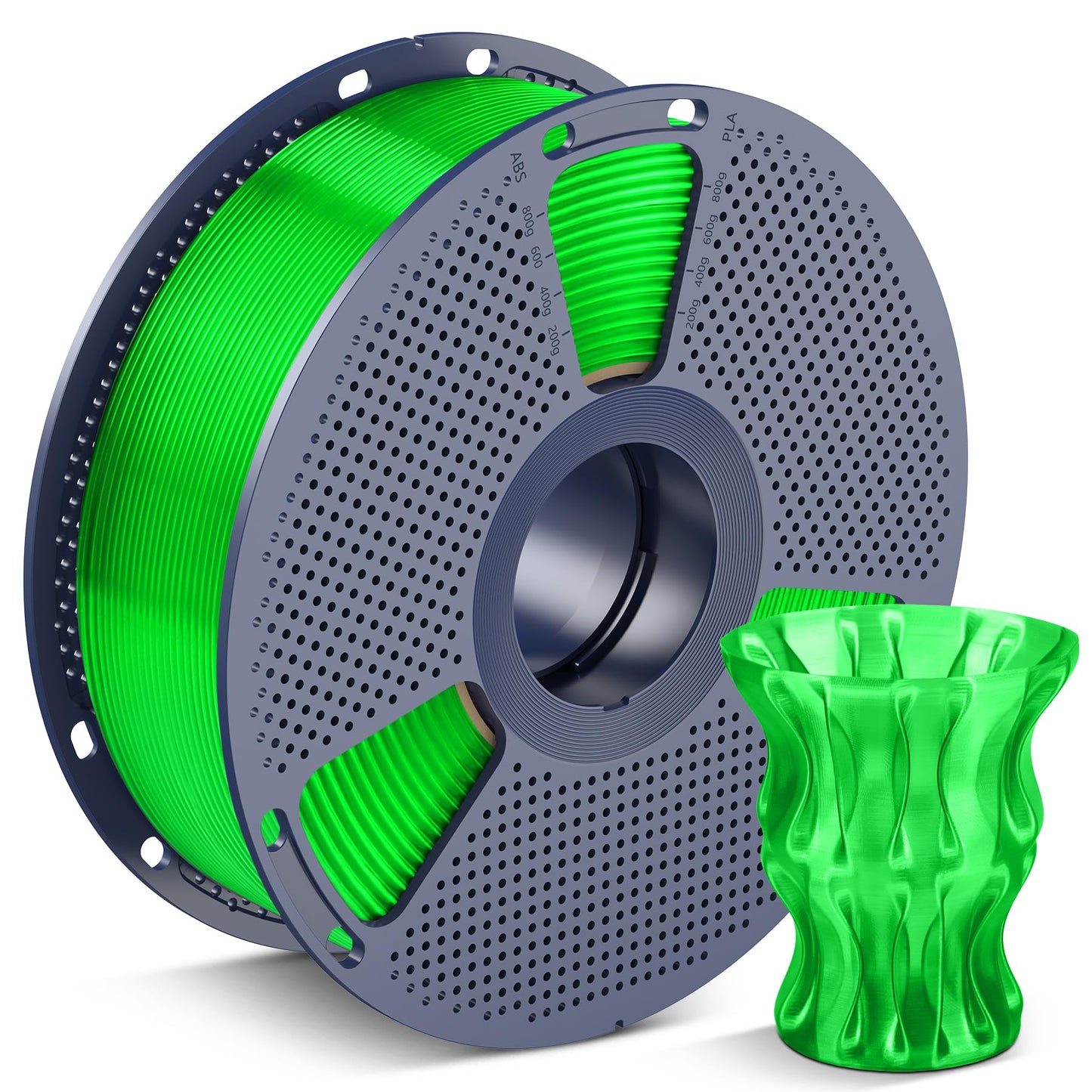 SUNLU PLA Filament 1.75mm, 3D Drucker Filament PLA Schwarz, Maßgenauigkeit +/- 0,02mm 1KG Spule