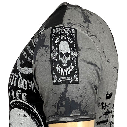 Rundhals Vintage T-Shirt - Men Slim Fit Design