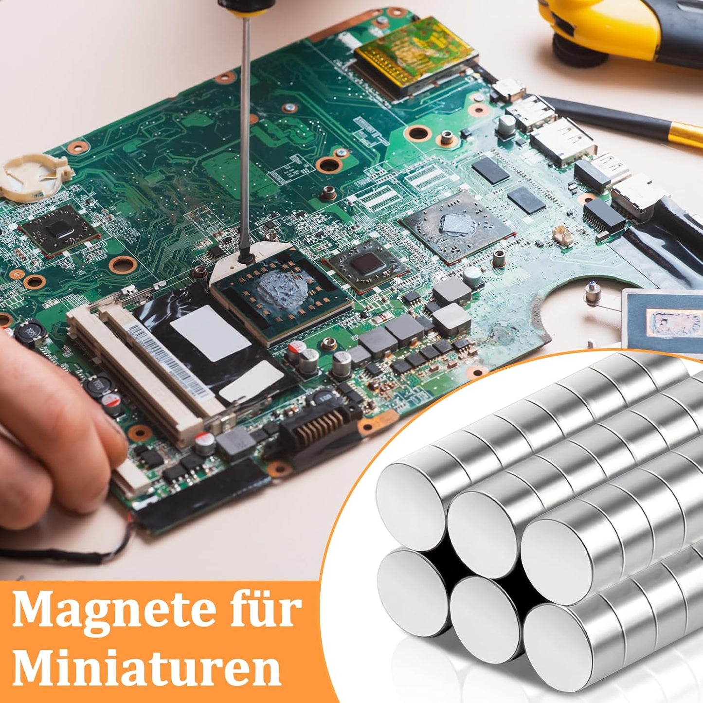 200 Stück Klein Rund Magnete, 4Größen Rund Neodym