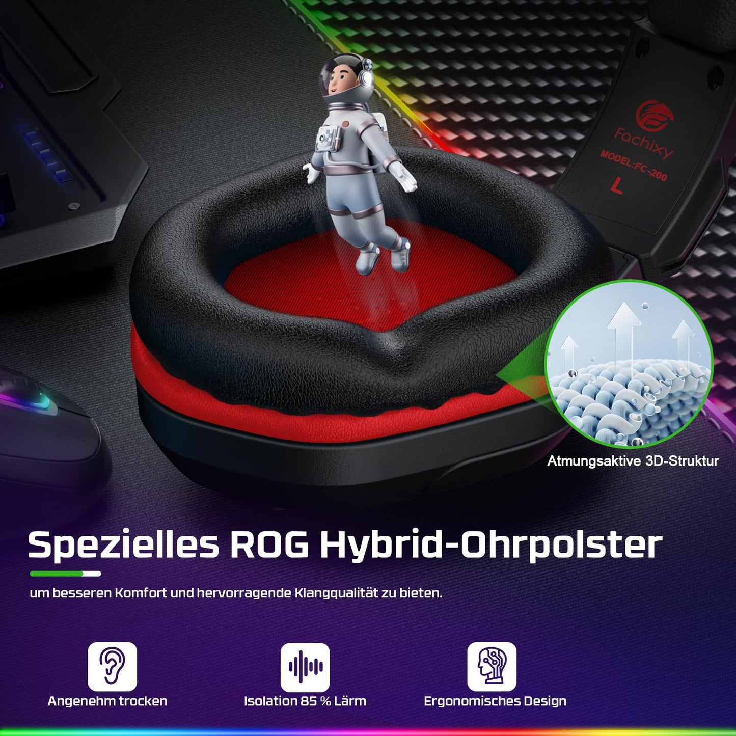 Fachixy FC200 Gaming Headset - PS5 PS4 PC Xbox One Nintendo Switch