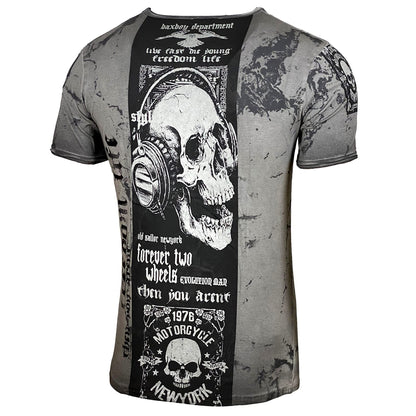 Rundhals Vintage T-Shirt - Men Slim Fit Design