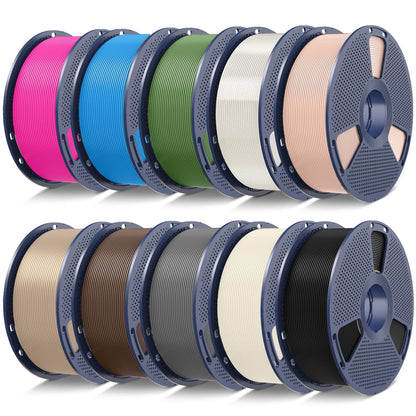 SUNLU PLA Filament 1.75mm, 3D Drucker Filament PLA Schwarz, Maßgenauigkeit +/- 0,02mm 1KG Spule