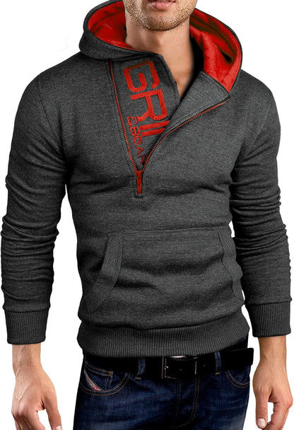 Grin&Bear Slim fit Halfzip Hoodie