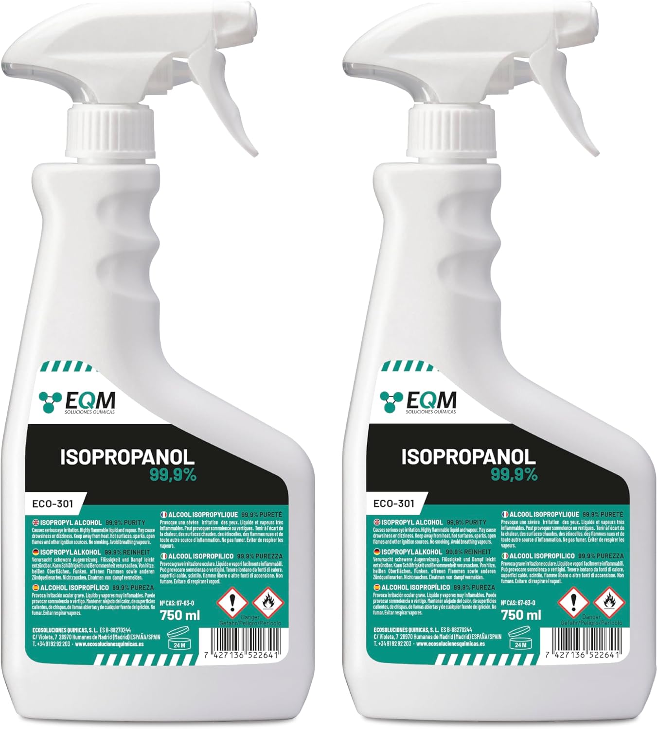 EQM - ECO-301 - Isopropylalkohol/Isopropanol 99.9% 1L
