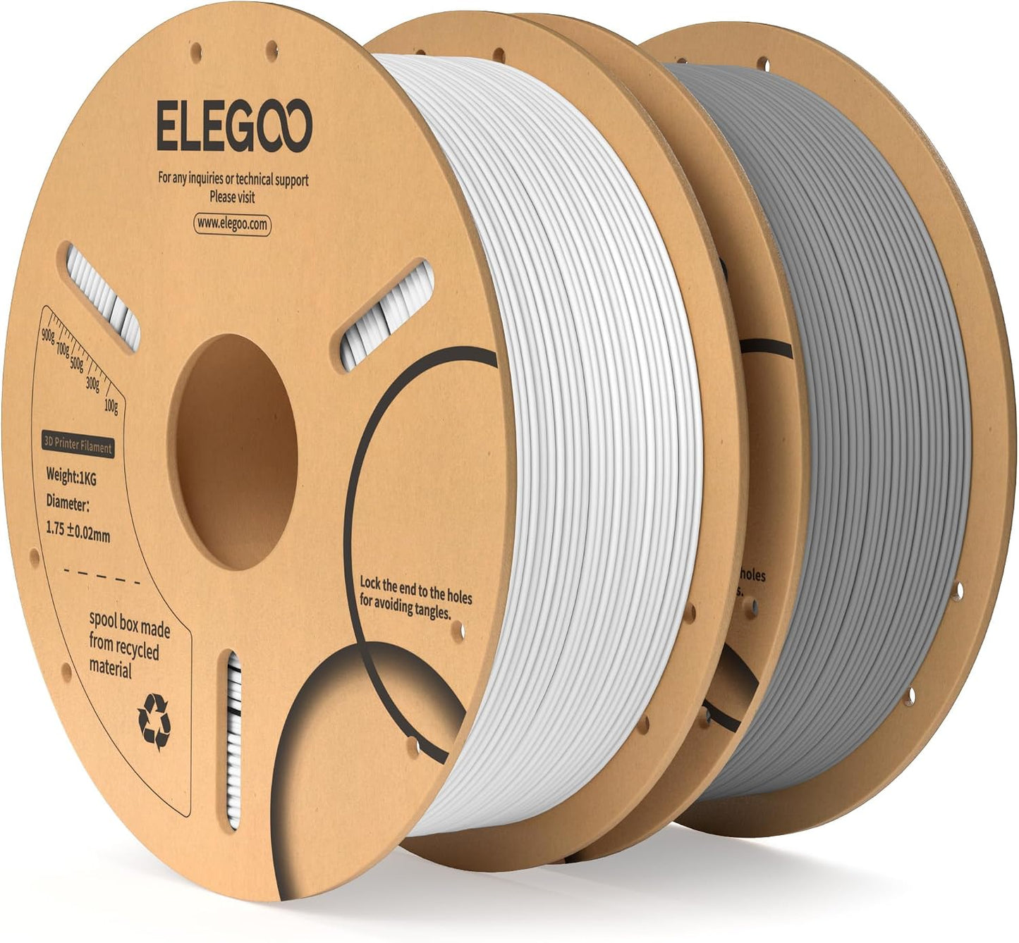ELEGOO PLA Filament 1.75mm Schwarz 1KG