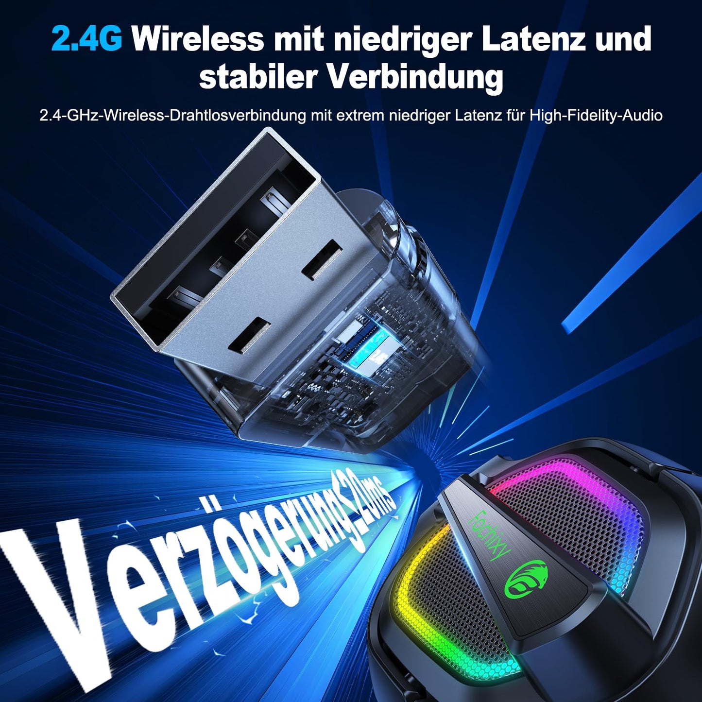 Fachixy FC200 Gaming Headset - PS5 PS4 PC Xbox One Nintendo Switch