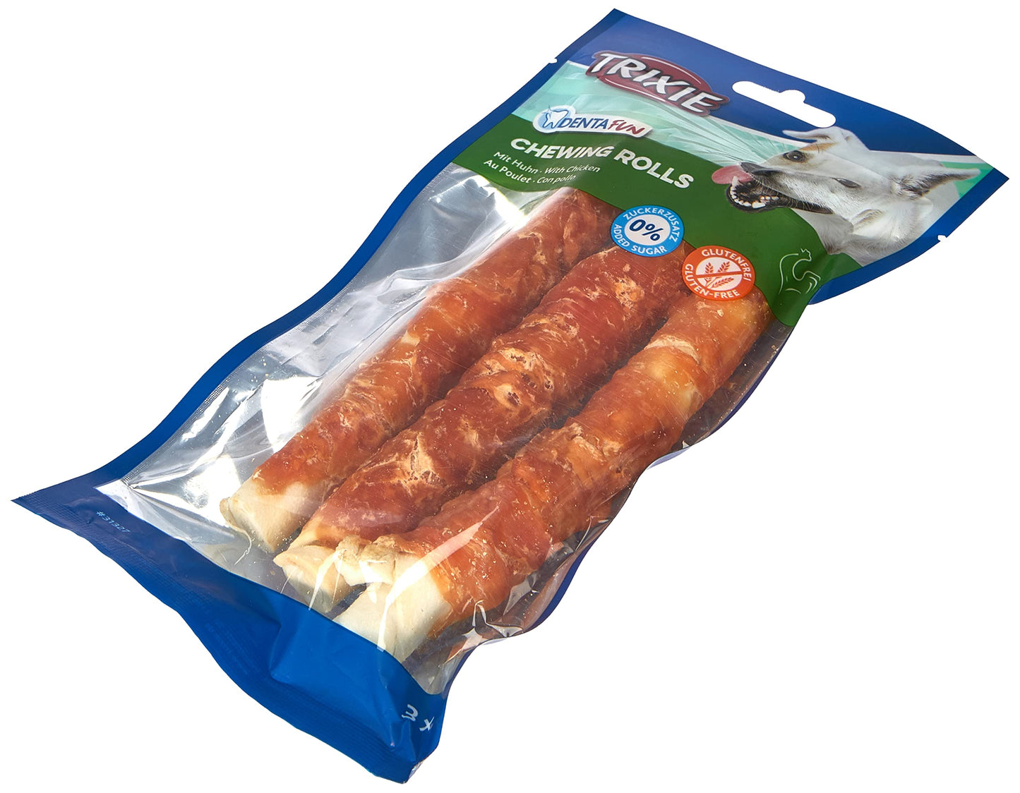 TRIXIE - Hühnchen Kaurolle "Denta Fun Chicken Chewing Rolls"