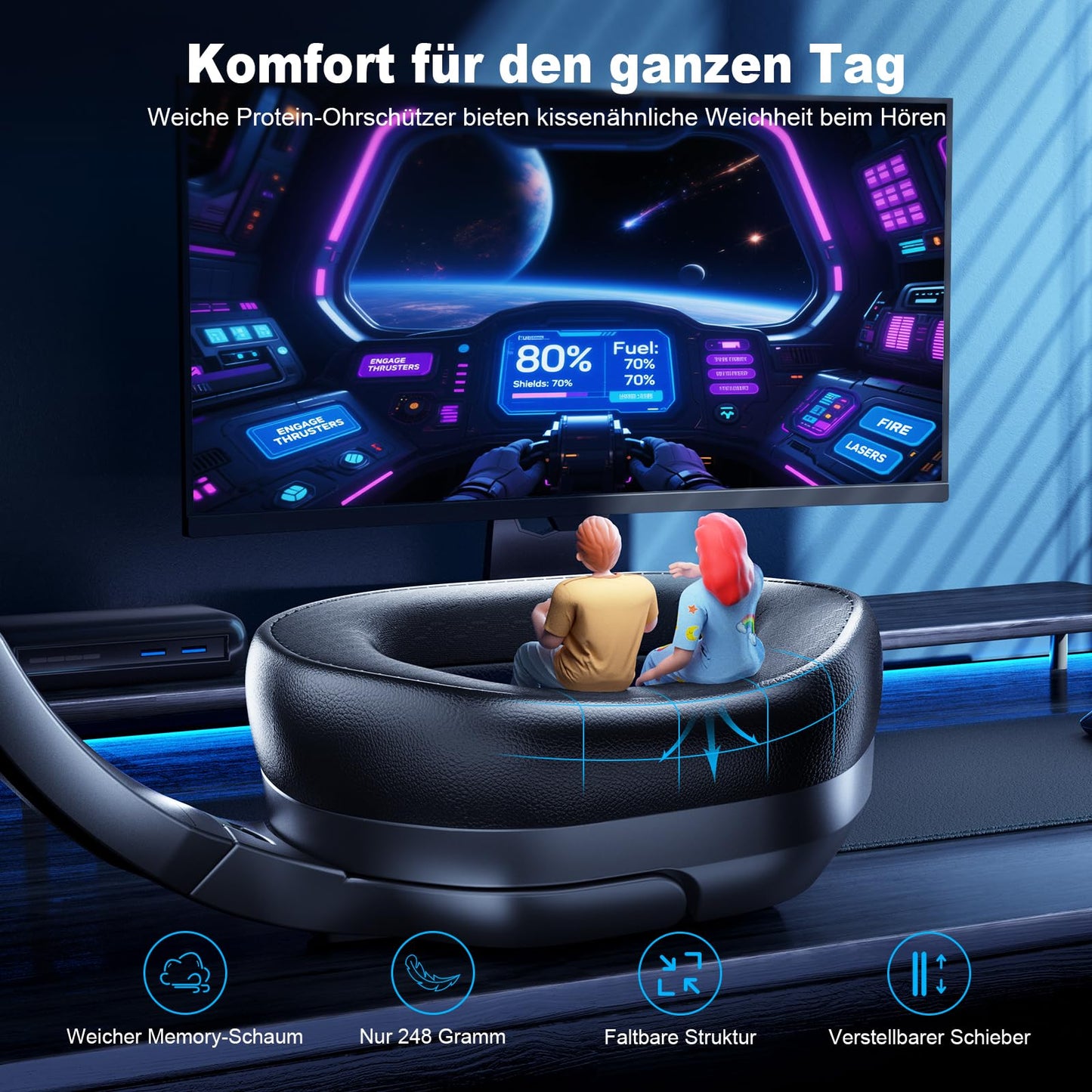 Fachixy FC200 Gaming Headset - PS5 PS4 PC Xbox One Nintendo Switch