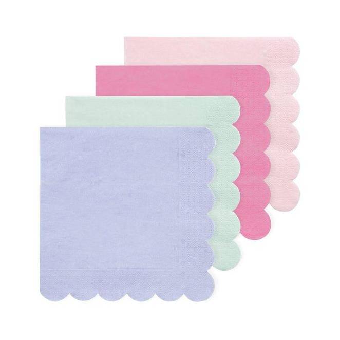 Pastell Servietten groß