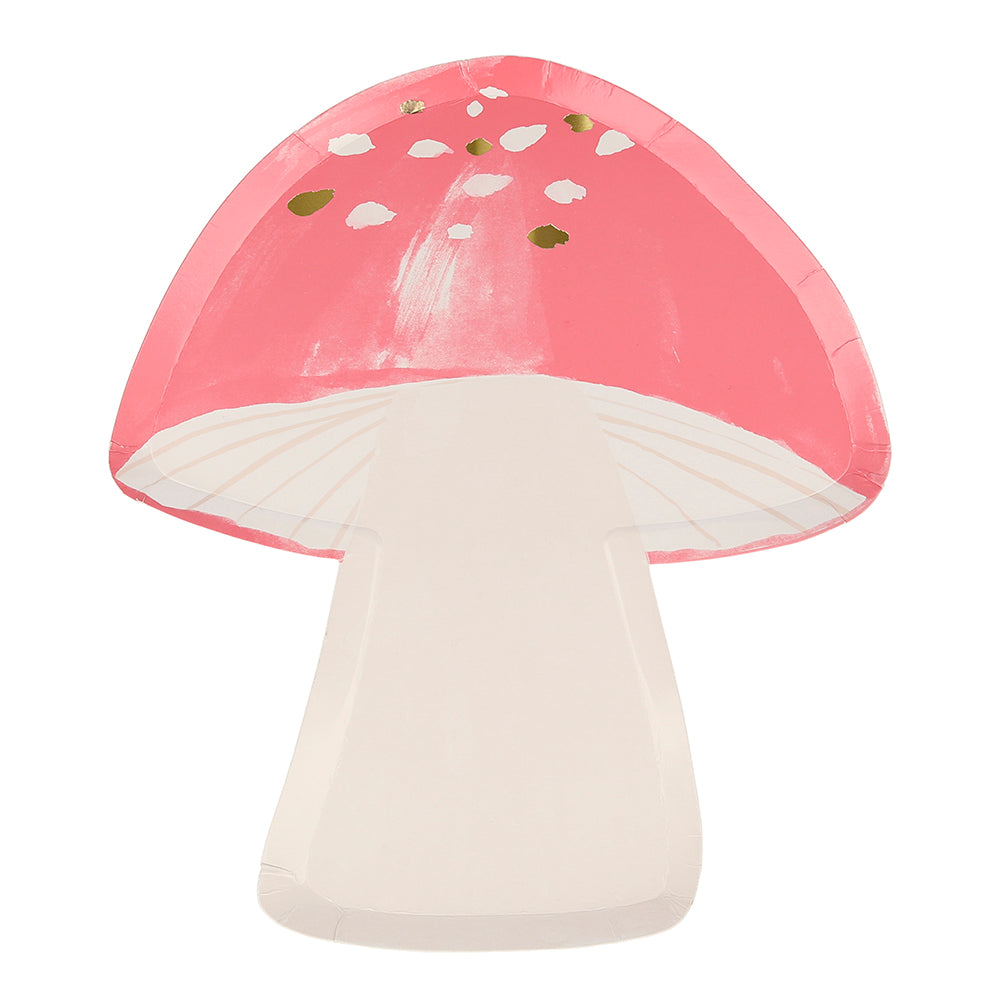 Fairy Magic Fliegenpilz Pappteller rosé