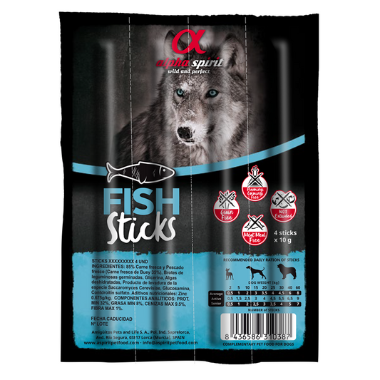 alpha spirit Dog Sticks 4er 16 Stück