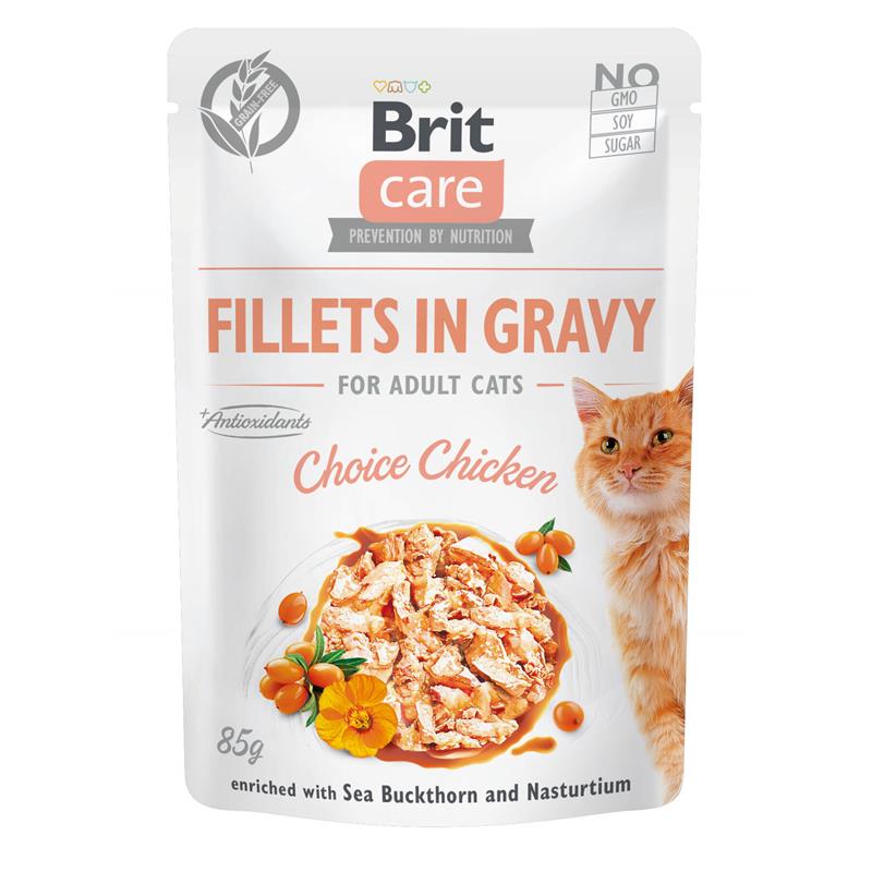 Brit Care Cat Fillets in Gravy Choice 24x85g