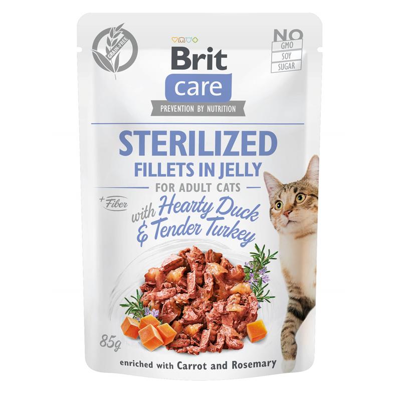 Brit Care Cat Fillets in Jelly Sterilized 24x85g