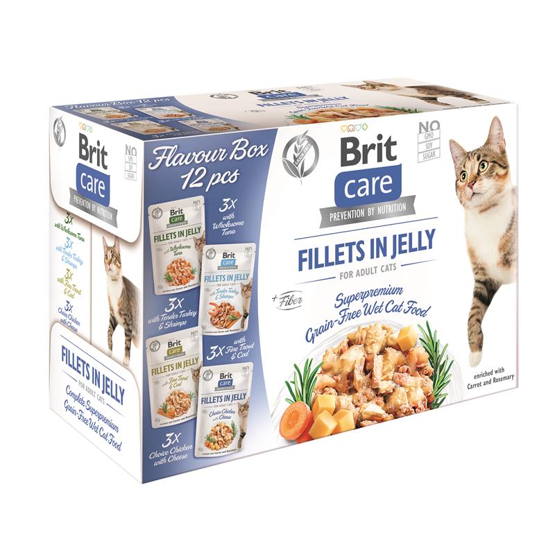 Brit Care Cat Flavour Box Fillets in Jelly