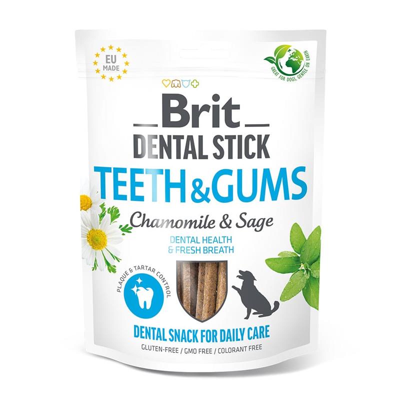 Brit Dog Snack Dental Stick Teeth & Gums 251g